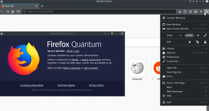 Загрузите веб-инструмент или веб-приложение Librefox