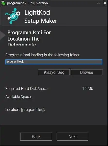 Download web tool or web app Lightkod Setup Maker