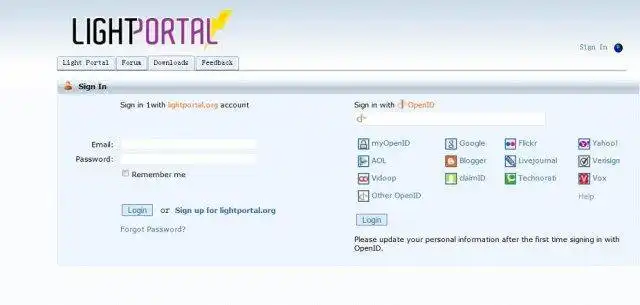 Download web tool or web app Light Portal