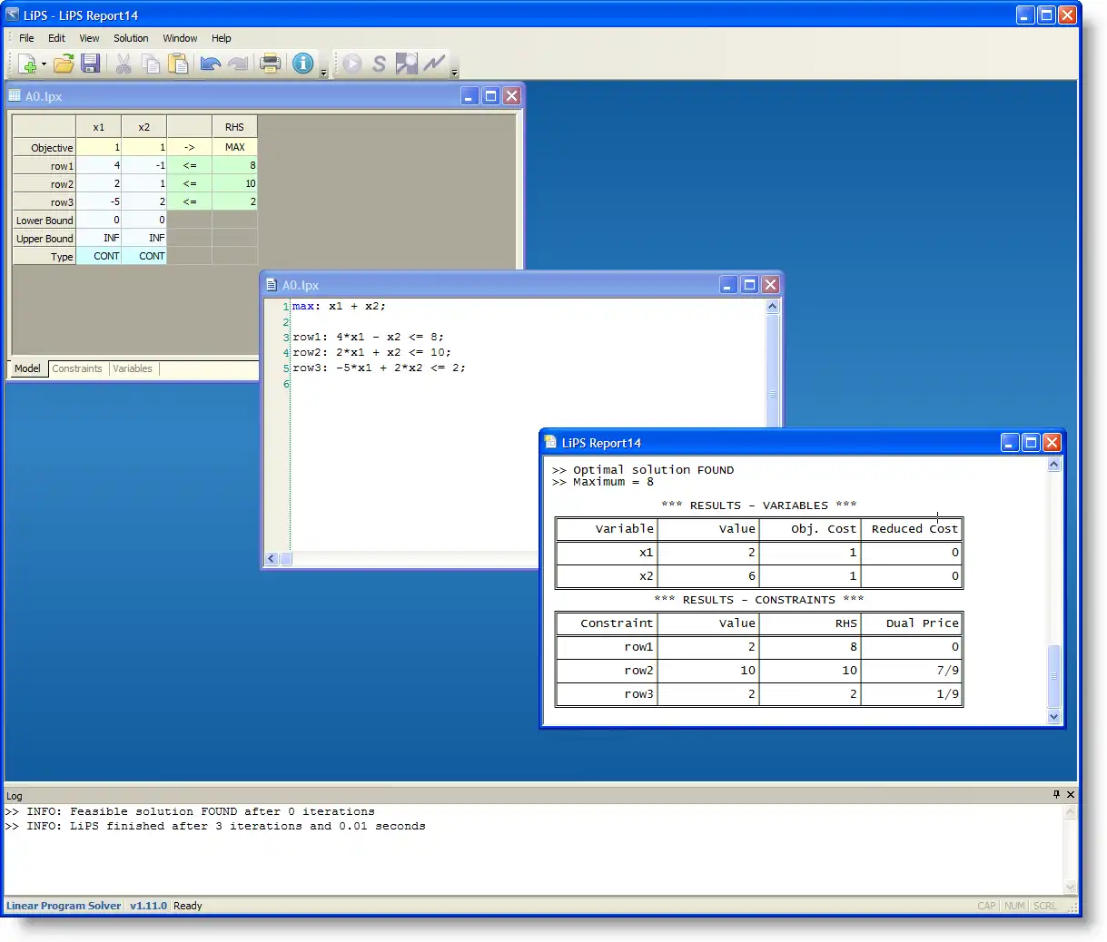 Download web tool or web app Linear Program Solver