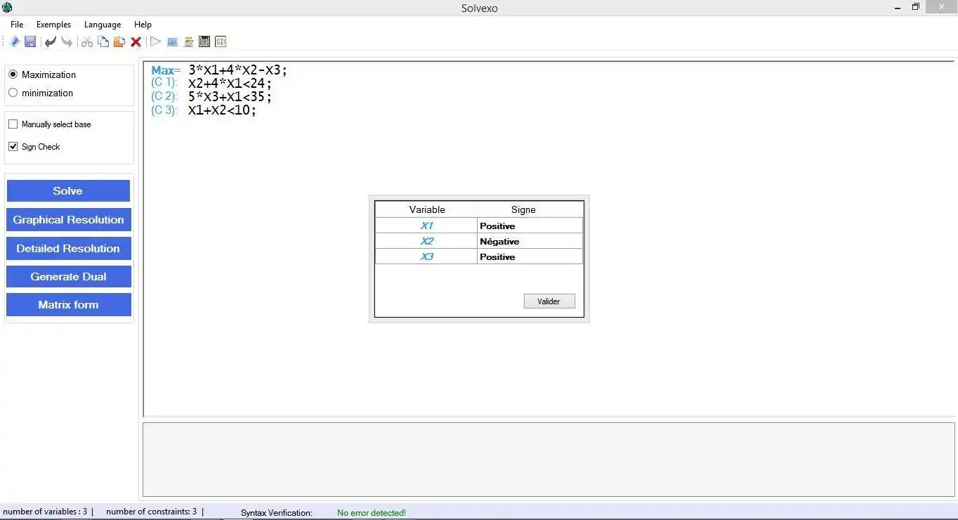 Download web tool or web app Linear Program Solver (Simplex)