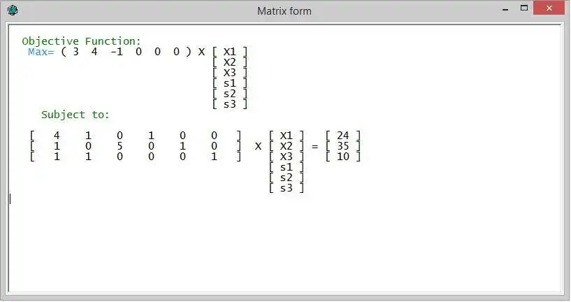 Download web tool or web app Linear Program Solver (Simplex)