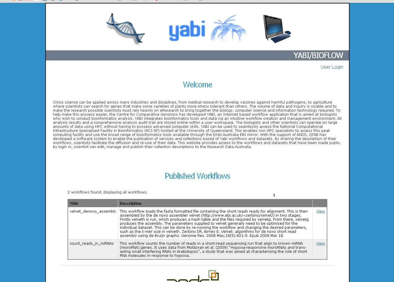 Download web tool or web app Linking Yabi with RDA to run in Linux online