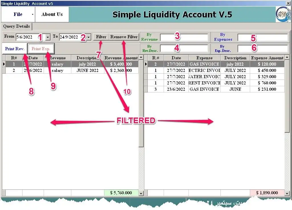 Download web tool or web app Liquidity 2023