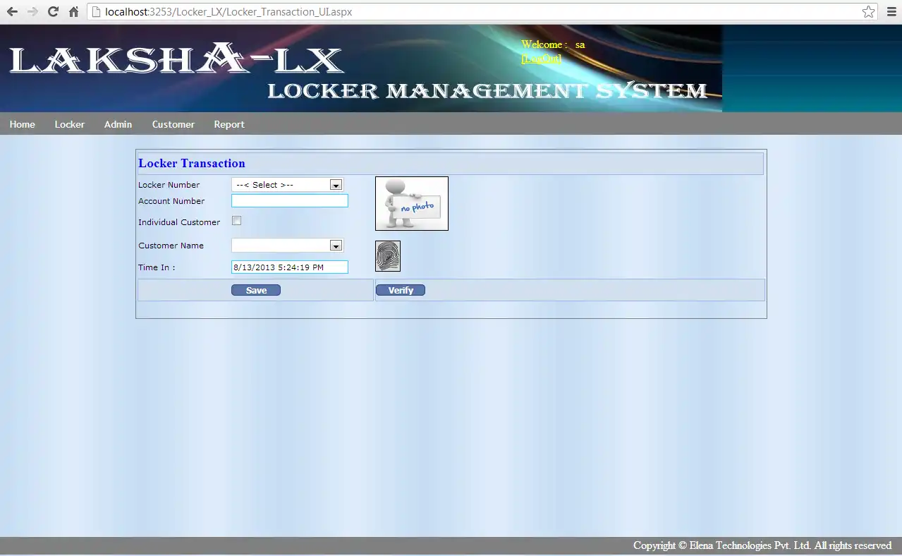 Download web tool or web app Locker Management System