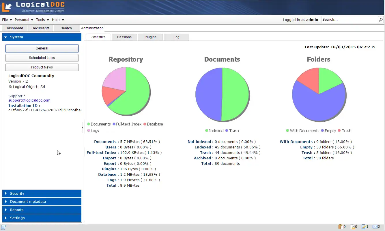 Download web tool or web app LogicalDOC Document Management - DMS