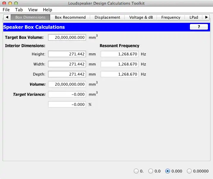 Загрузите веб-инструмент или веб-приложение Loudspeaker Design Calculations Toolkit