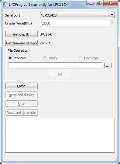 Download web tool or web app lpcprog