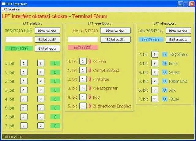 Download web tool or web app LPT Interface