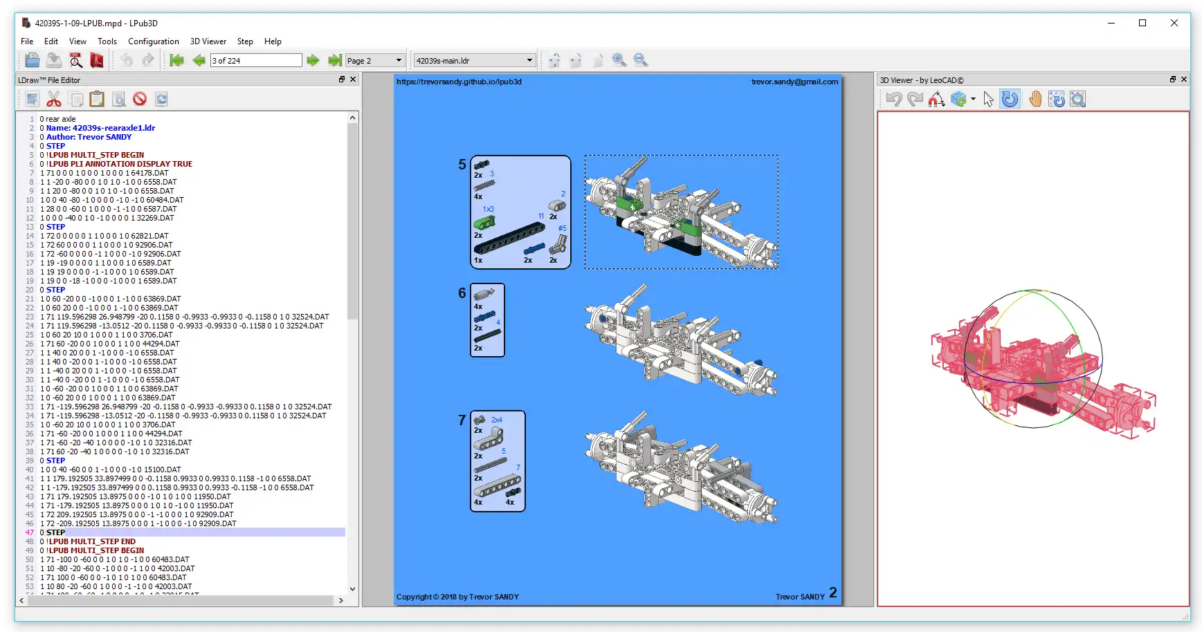 Download web tool or web app LPub3D