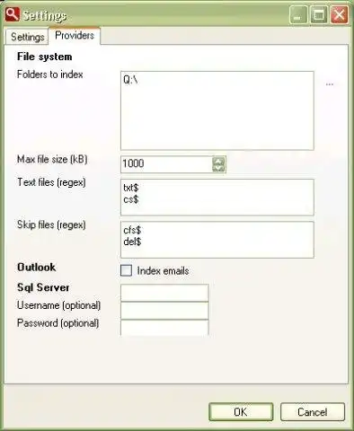 Download web tool or web app Lucene desktop index