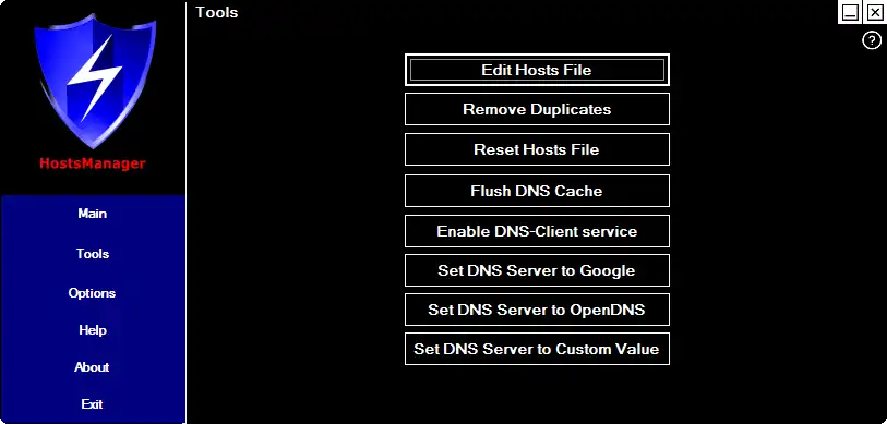 Download web tool or web app LVC-HostsManager