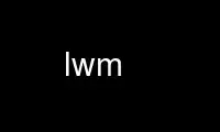 Run lwm in OnWorks free hosting provider over Ubuntu Online, Fedora Online, Windows online emulator or MAC OS online emulator
