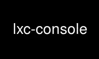 Run lxc-console in OnWorks free hosting provider over Ubuntu Online, Fedora Online, Windows online emulator or MAC OS online emulator