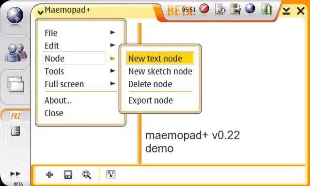 Download web tool or web app Maemopad+