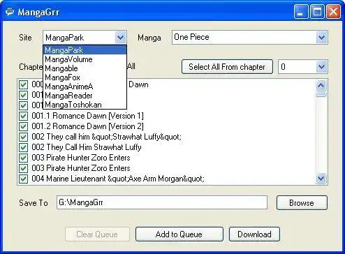 Download web tool or web app MangaGrr