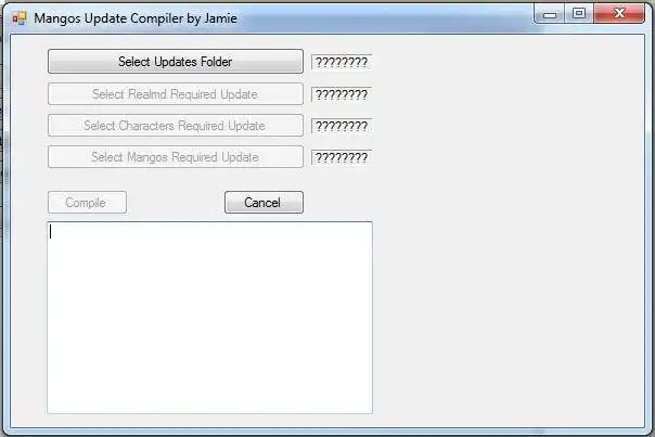 Download web tool or web app Mangos Update Compiler