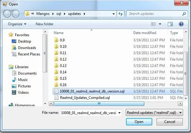 Download web tool or web app Mangos Update Compiler