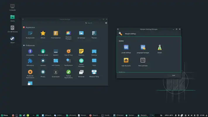 Manjaro على الإنترنت مجانًا