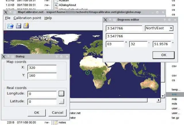 Download web tool or web app MapCalibrator.NET to run in Linux online