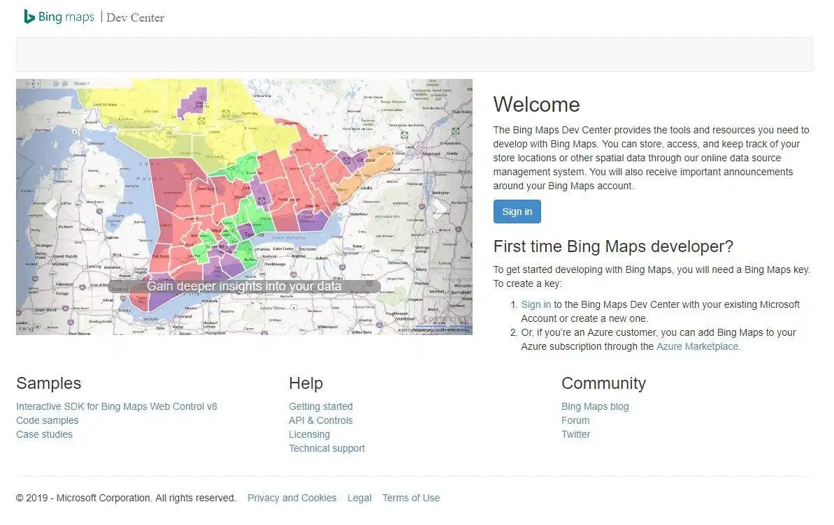 Web aracını veya web uygulamasını indirin MapsBing