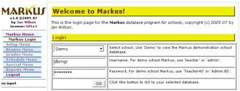 Download web tool or web app Markus