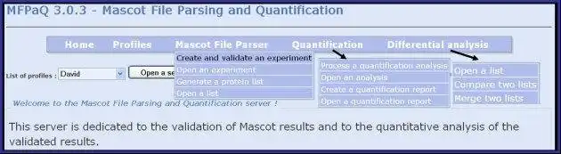 Download web tool or web app Mascot File Parsing and Quantification