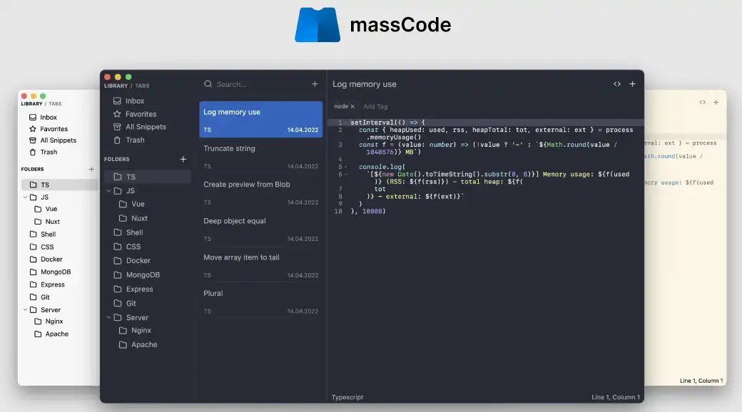 Download web tool or web app massCode