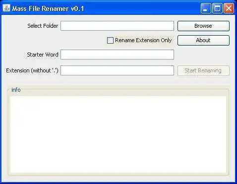 Download web tool or web app Mass File Renamer