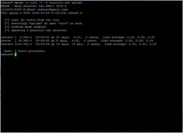 Download web tool or web app Mass Parallel Ssh