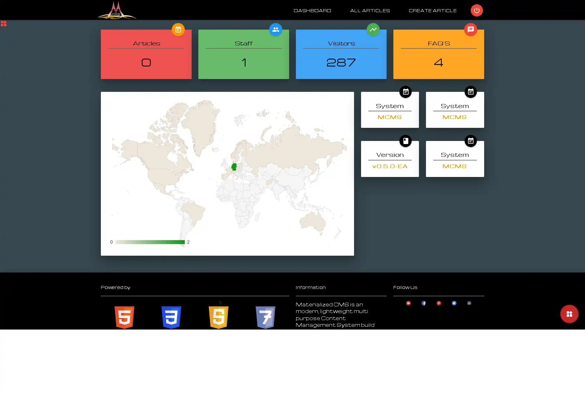 Download web tool or web app Materialized CMS