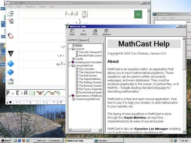 Download web tool or web app MathCast Equation Editor to run in Windows online over Linux online