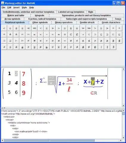 Download web tool or web app MathMLWYSIWYGEditor to run in Linux online