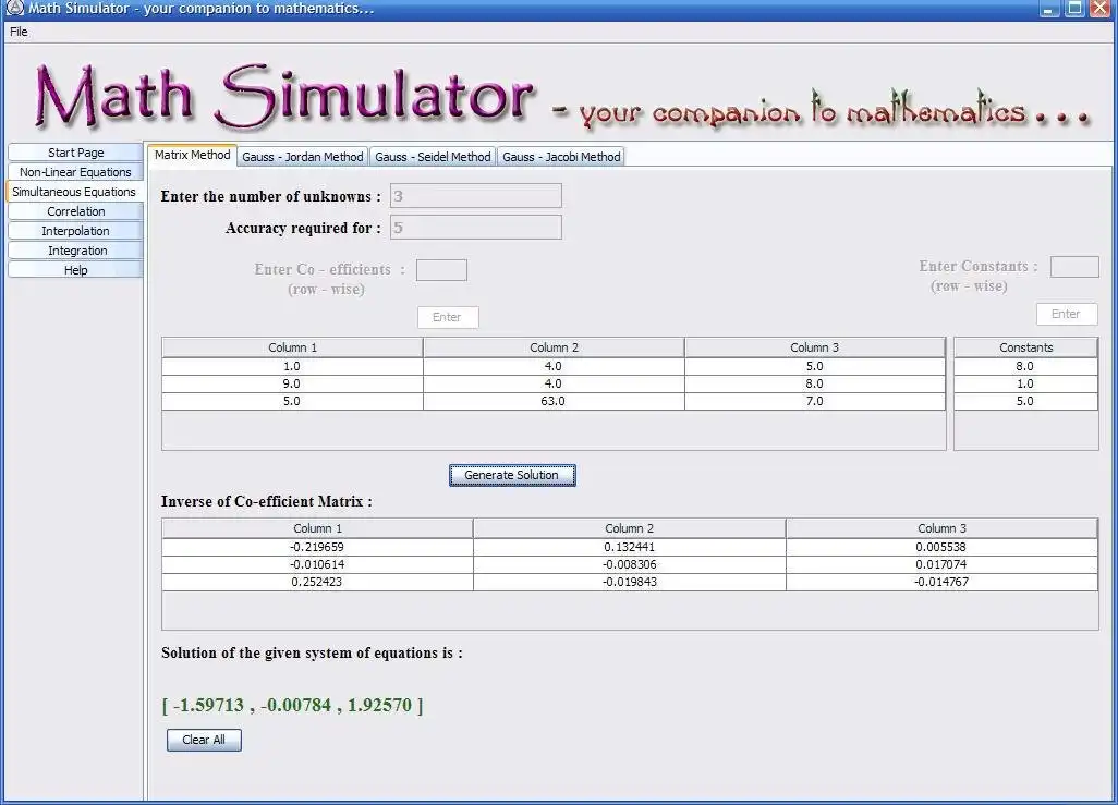 Download web tool or web app Math Simulator