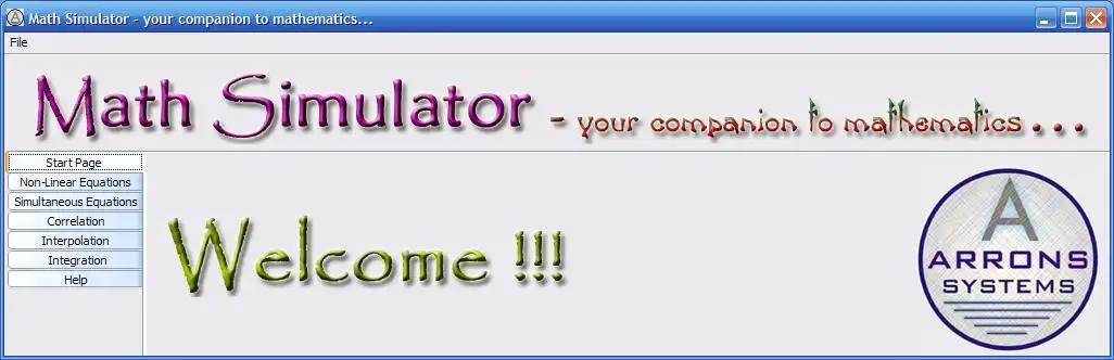 Download web tool or web app Math Simulator to run in Linux online