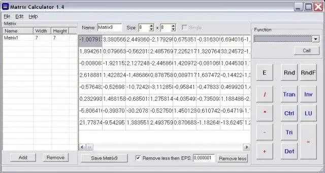 Download web tool or web app Matrix Calculator