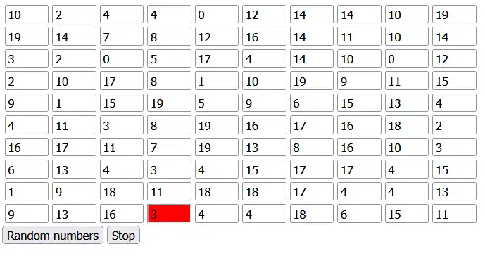 Unduh alat web atau aplikasi web permainan angka Matrix