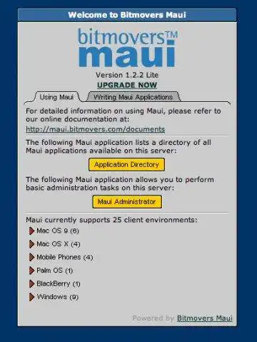 Download web tool or web app Maui Abstract User Interface System