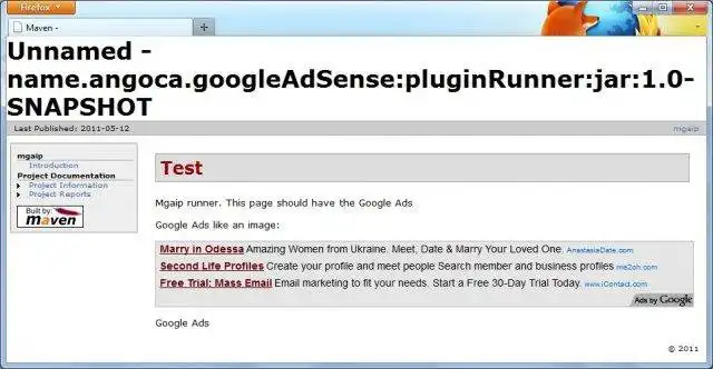 Download web tool or web app Maven Google AdSense inserter plugin