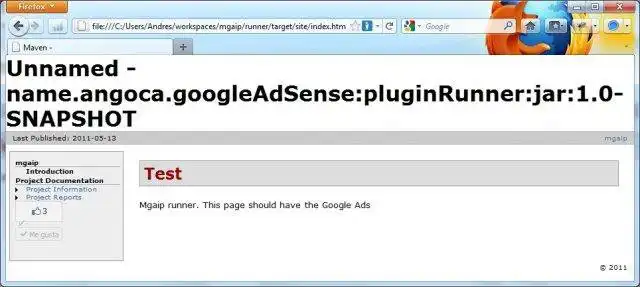 Download web tool or web app Maven Google AdSense inserter plugin