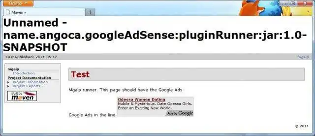 Download web tool or web app Maven Google AdSense inserter plugin