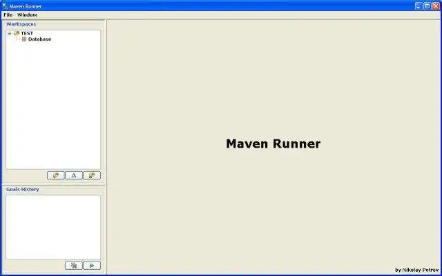 Download web tool or web app Maven Runner