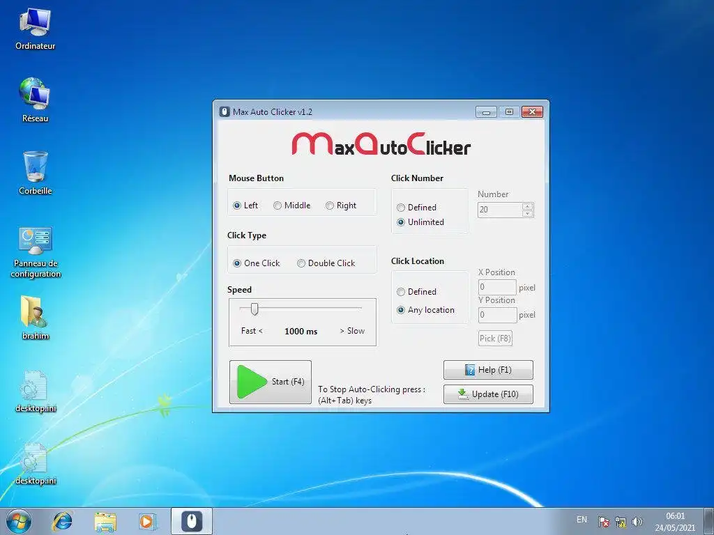 Max Auto Clicker 1.5.7 for Windows - Free Download