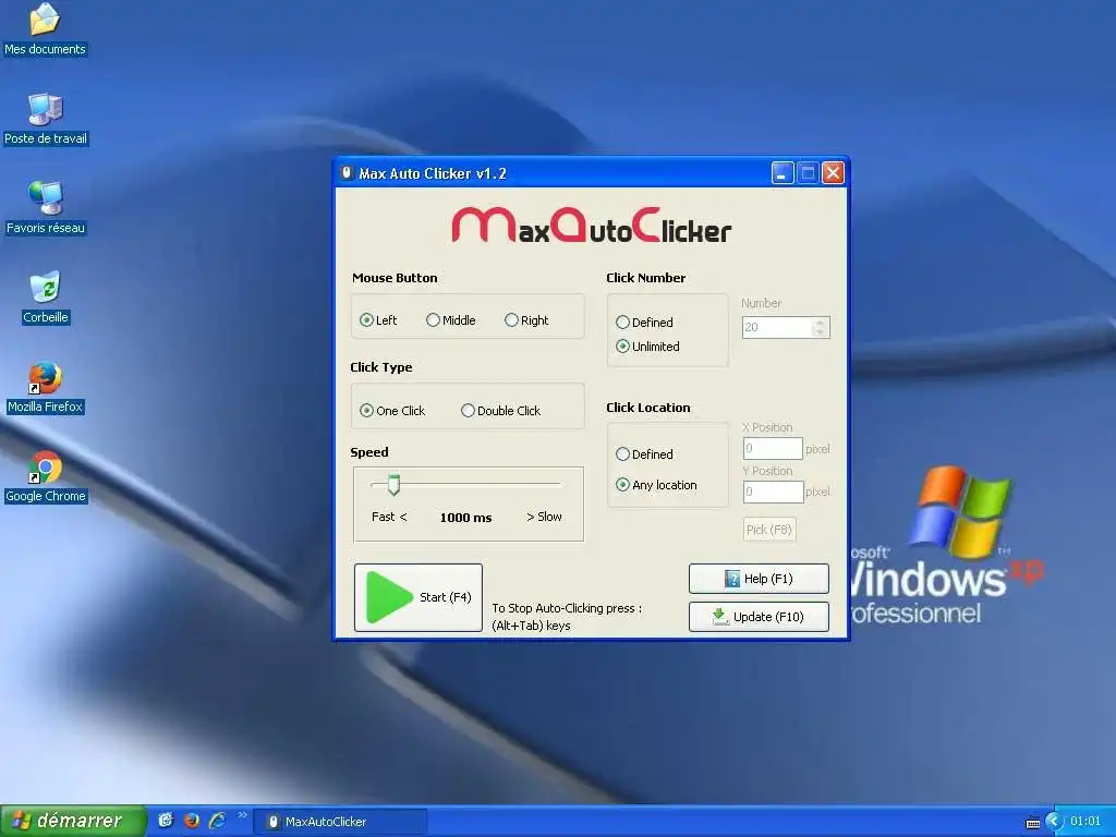 Download web tool or web app Max Auto Clicker