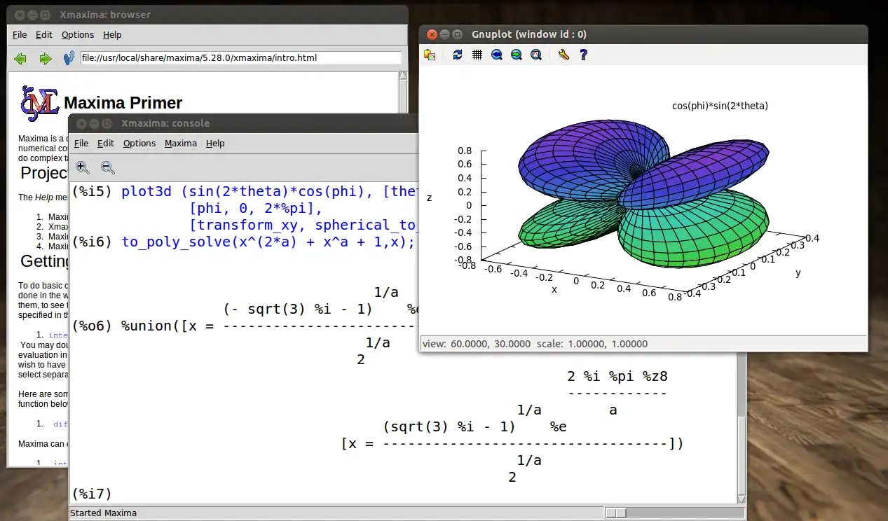 Download web tool or web app Maxima -- GPL CAS based on DOE-MACSYMA to run in Linux online