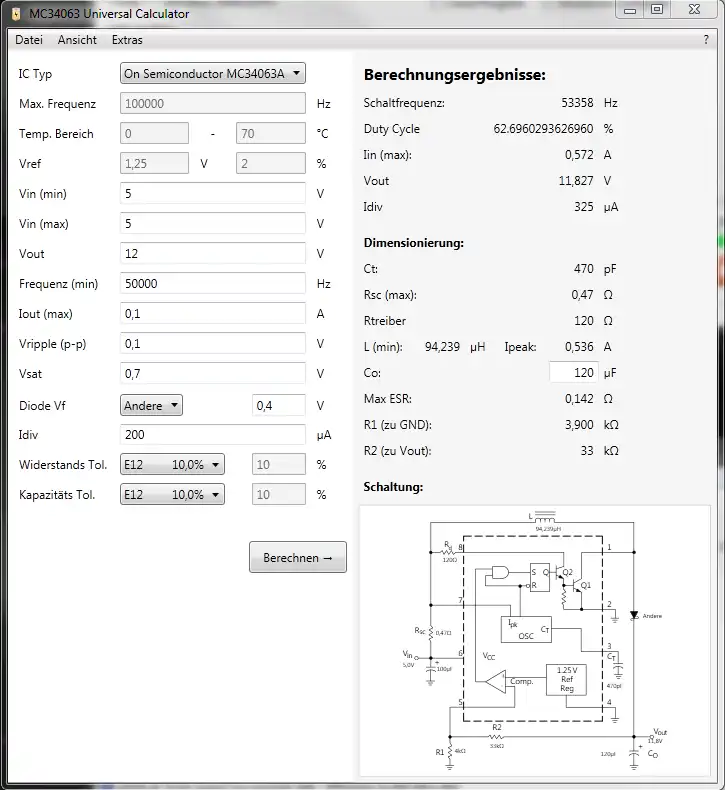 Download web tool or web app MC34063 Universal Calculator to run in Windows online over Linux online