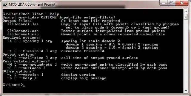 Download web tool or web app MCC-LIDAR