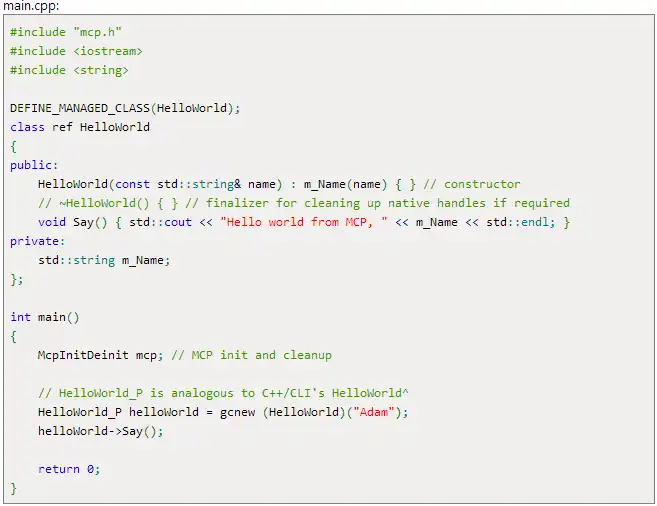 Download web tool or web app MCP -- Managed C++ for GCC