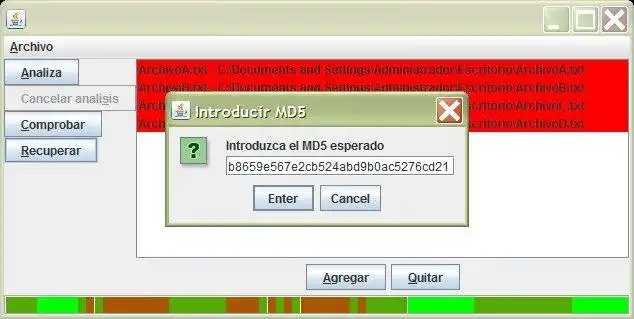 Download web tool or web app MD5 Rescue