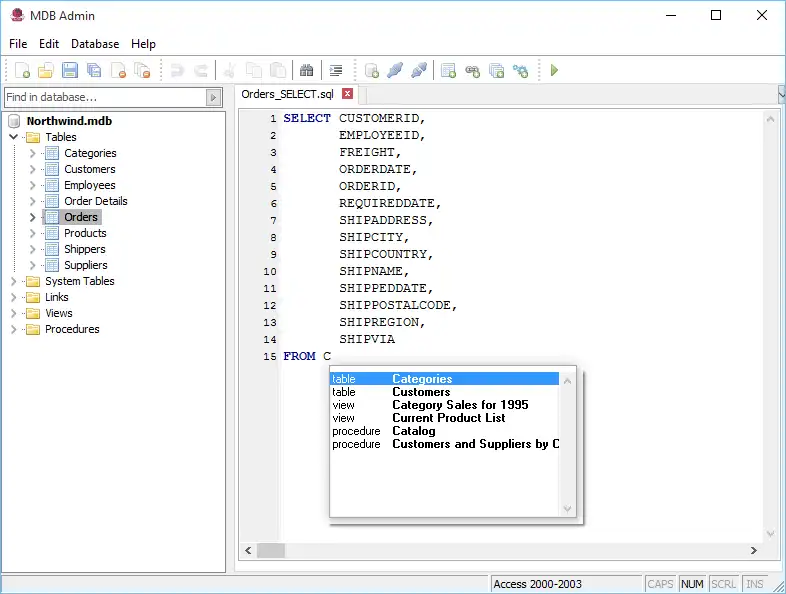 Download web tool or web app MDB Admin